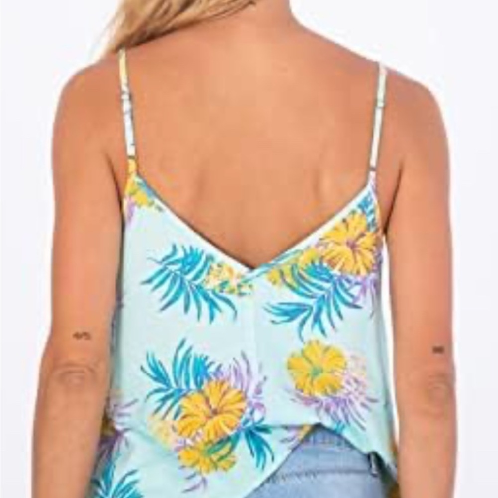 Floral Print Spaghetti Strap Top - Picture 2 of 5